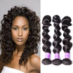 Sexy Lady 7A Peruvian Loose Wave Virgin Hair 4 Bundles Curly Weave Cheap Human sexy lady kopen in de aanbieding