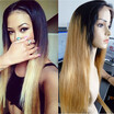 Favor Hair 9A Brazilian Full Lace Human Wigs T1B27 Straight Ombre 130 Density Two Tone Glueless With Baby favor hair kopen in de aanbieding Favor Hair 9A Brazilian Full Lace Human Wigs T1B27 Straight Ombre 130 Density Two Tone Glueless With Baby favor hair kopen in de aanbieding