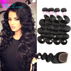 Ms Luna Hair 4 Bundles With Closure Brazillian Brazilian Body Wave Grade 7A Virgin ms luna hair kopen in de aanbieding Ms Luna Hair 4 Bundles With Closure Brazillian Brazilian Body Wave Grade 7A Virgin ms luna hair kopen in de aanbieding