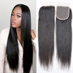 Cy May Hair Brazilian Straight Lace Closure Human Free Part With Baby Top Shipping cy may hair kopen in de aanbieding