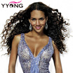 Yyong 8A Indian Curly Virgin Hair 4 Bundles Kinky Weave Human Bundle yyong kopen in de aanbieding