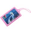 40000 km boarding pass suitcase cartoon creative silicone luggage tag listing tag checked card travel goods SW1009 pink