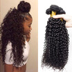 Iueenly Curly Indian Virgin Hair Weave 3 Bundles 7A Human Bundle Deals iueenly kopen in de aanbieding