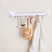 Shun Mei 8 linked to the wall suction aluminum alloy hook SM-1714 white