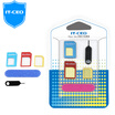 IT-CEO mobile phone reduction kit Nano sim conversion card Apple iPhone4S 4 restore card sets card care card slot Samsung S4 card sets to send the needle