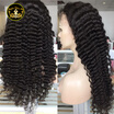 Lovekason Hair Peruvian Deep Wave Human Full Lace Wig Virgin With Baby lovekason hair kopen in de aanbieding