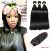 Hcdiva Brazilian Virgin Hair Straight 3 Bundles With Closure Middle Part Human Bundle hcdiva kopen in de aanbieding Hcdiva Brazilian Virgin Hair Straight 3 Bundles With Closure Middle Part Human Bundle hcdiva kopen in de aanbieding