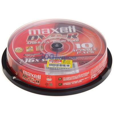 

Maxell DVD-R 16 скорость 4.7G Тайвань производства барабанов 10 дисков
