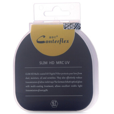 

Conteflex SLIM HD MRC UV 67 мм тонкий 16-слойный водонепроницаемый скретч-фильтр
