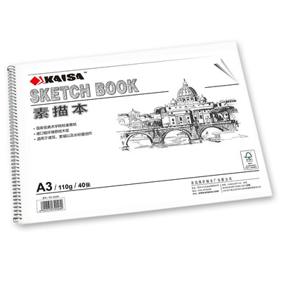 

KAISA KS-90289 A3 110g Coil Sketchbook (420 * 297 мм) 40 листов /