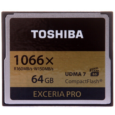 

Карта памяти Toshiba (TOSHIBA) EXCERIA CF-128G экстремальной мгновенного значение скорости 150M 120M 1000 скорости записи / ВПГ-20