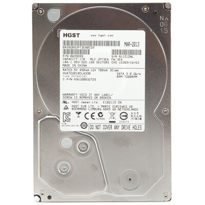 

Yuke жесткий диск предприятие (HGST) 1TB 7200 RPM 32M SATA 3 Гбит / с (HUA722010CLA330)