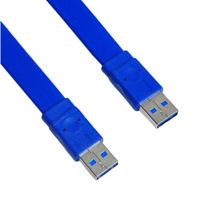 

Sanba (SANBAO) SU-06M usb3.0 AM / AM линия данных мобильный жесткий диск линия мужской плоский плоский кабель подключение 0.6m синий