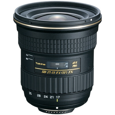 

(TOKINA) AT-X 17-35mm F4 PRO FX Полнокадровый широкоугольный объектив Карточка Nikon (черный)