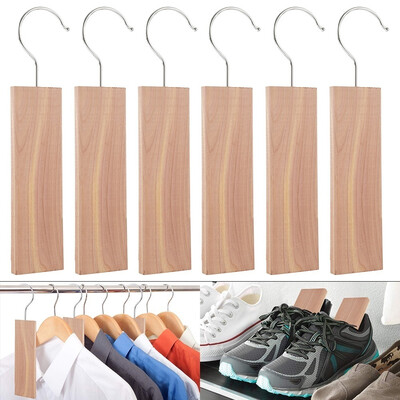 

6PCS Moth Repellent Hanging Cedar Wood Block with Odour Protection for Wardrobes Closets Cloakrooms