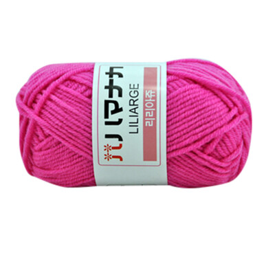 

Toponeto 1PC 25g Chunky Colorful Hand Knitting Milk Cotton Crochet Knitwear Wool A