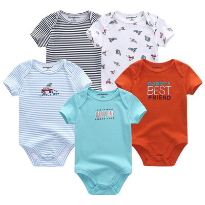 

5PCSLot Baby Bodysuits Newborn For Babies 0-12M Infant Baby Girls Clothes Jumpsuit Rompers Baby Boys Clothes Clothing Sets Cotton