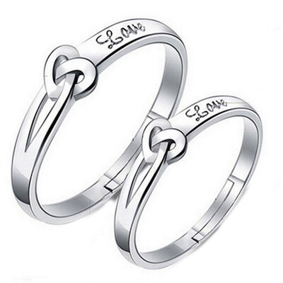 

Fashion Jewelry Usable Inlaid Ring Couple Ring Accessories 1 Rings&Pair Beautiful New Simple Alloy Ring