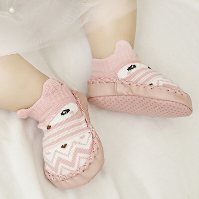 

0-18 Month Baby Toddler Cartoon Cotton Non-Slip Floor Sock Leather Sock Prevent Cold Floor Warm Baby Feet Children Sock