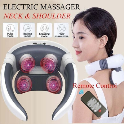 

2020 Hot 4D Smart Neck Massager Far Infrared Heating Pain Relief Digital Treatment Acupuncture Electric Pulse Back Tens Machine