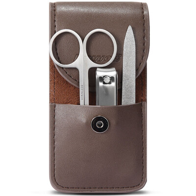 

Korea Kowell Han Kewei nail clipper import stainless steel nail clippers personal care repair capacity combination 3 piece set KB303 dark brown