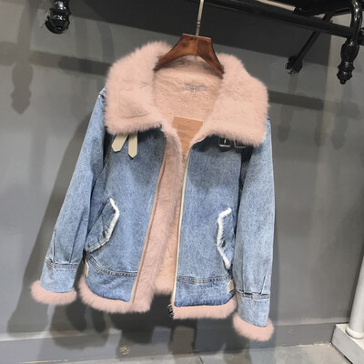 

Toponeto Fashion Women Winter Autume Cotton Thick Denim Jacket Windbreaker Coat Outwear