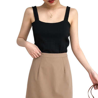 

Sexy Knitted Top Summer Tank top Women camisole Sleeveless Slim Top Female Vest Casual Camis