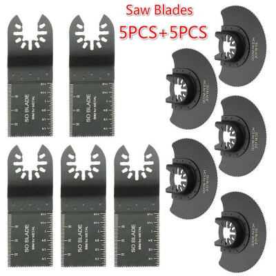 

Willstar 10pcs Multi Tool Saw Blade 35mm Opening Bi-metal Saw Blades 88mm High Carbon Steel Segment Saw Blades Oscillating