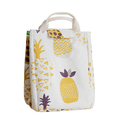 

Tote Bag Cotton Cooler Bag Large Capacity Case For Lunch Box Kitchen Utensils Waterproof Cartoon Insulated Lunch Bag