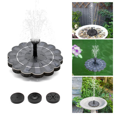 

180LH Solar Water Pump Birdbath Fountain Pump with Detachable Water Pump 4-level Water Flow Solar Powered Fountain Pump Decorativ
