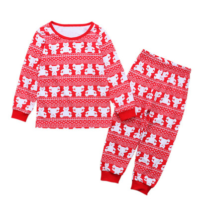 

Childrens Sets Christmas Long-sleeved TopPants Home Clothes 2pcs 2018 New Autumn Kids Outfits Childrens Clothing 2-7Y