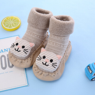 

Autumn Children Baby Socks Casual Fashion Cute Cartoon Slippers Kids Non-Slip Cotton Floor Socks