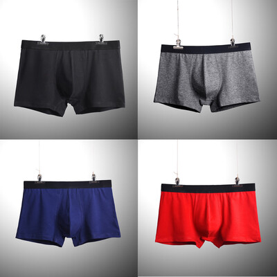 

Tailored 4 PiecesCotton Mens Breathable Boxer Briefs Sturdy Underwear comfortable -3XL