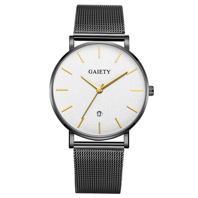 

〖Follure〗Business Fashion Simple Simple Casual Calendar Net With Strap Mens Watch