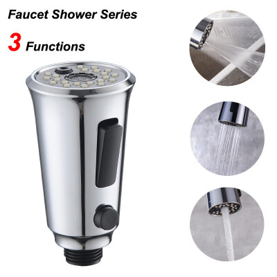 

〖Follure〗Shower Head Faucet Pull Head Accessories Button Switch 3 Function Bathroom