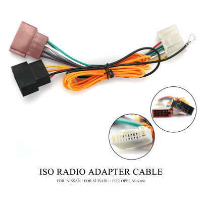 

12-136 ISO Radio Wiring Harness Adaptor connector For NISSAN 2006 For SUBARU 2007 select models For OPEL Movano 2014