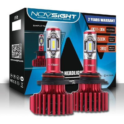 

NOVSIGHT Led H4 Car Led Headlights Hilo Beam H4 60W 10000LM Fog Light Lamps Bulbs