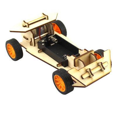 

Siaonvr DIY Car Kit Children Educational Gadget Hobby Wooden Toy