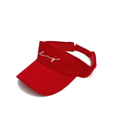 

Empty cap female Korean wave summer sun visor Sun Hat outdoor sports without top letters embroidered baseball cap male