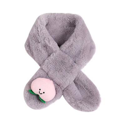 

Baby Boys Girls Scarf Winter Warmer Peach Printing Scarf Infant Thicken Collar Scarves Toddler Neckerchiefs