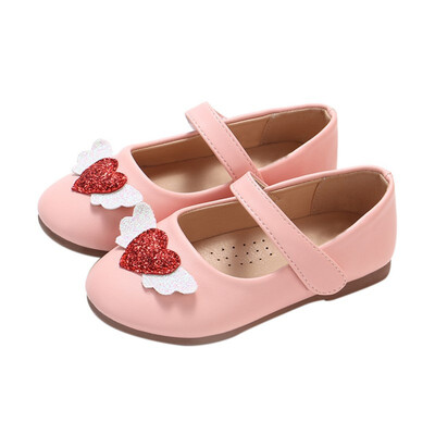 

Spring Autumn Korean Baby Girls Wings Love Casual Shoes The Small Childrens Baby Shoes Non-Slip Size 21-30
