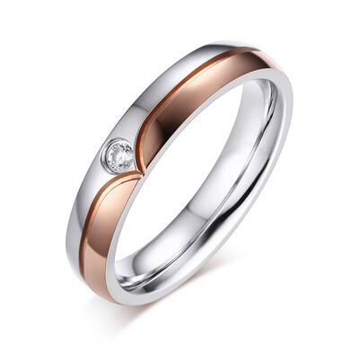 

1 Pc Lovers Promise Engagement Rings Micro Diamond Ring Couple Rings Vintage Wedding Ring