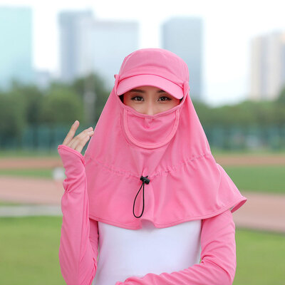 

Summer new face mask suit woman outdoor cycling sun cap anti-ultraviolet sun cap