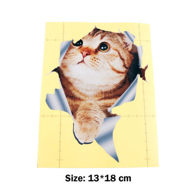 

2019 Auto Products 1318CM fashion car accessories 3D stereo anime funny creative personality kitten simulation auto sticker