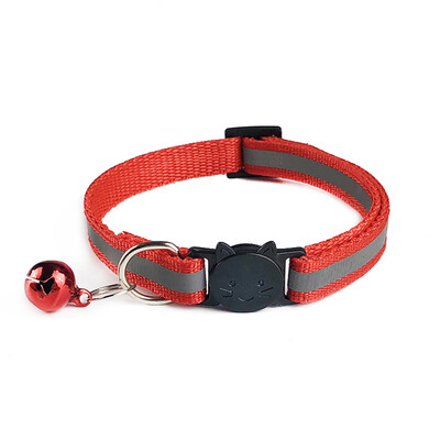 

10pcs Reflective Cat Collars Safety Quick Release with Bell- Adjustable 19-32cm