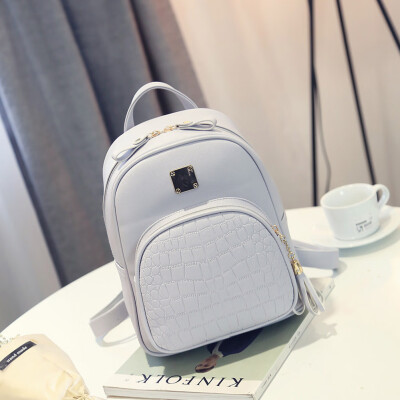 

Travel Shoulder Bag Fashion Pu Leather School Backpack Travel Shoulder Bag Students Casual Rucksack