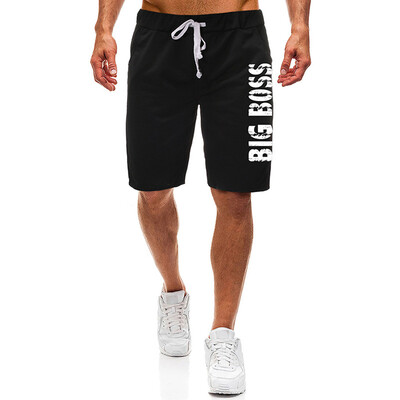 

Gobestart Fashion Men Summer Print Trunks Board Beach Elastic Waist Running Short Pants