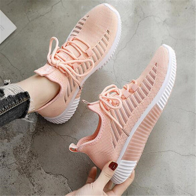 

DIWEINI White sneakers women Spring Summer Casual Shoes Breathable Mesh Flat Shoes Woman Trainers Shoes Tenis feminino F05