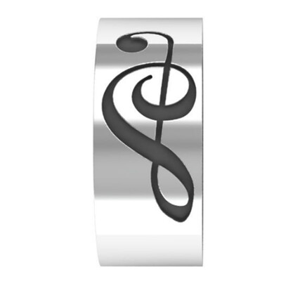 

Clef Music Ring Chic Silver Latest Jewelry Treble Clef Ring Musical Music Fashion Treble Ring
