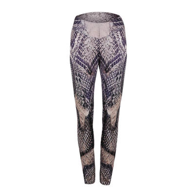 

Pants Ladies Hot Selling Sexy Blue Snake Lin Printing Mid Waist Fitness Leggings Stretch Elastic Trousers Exercise Fitness